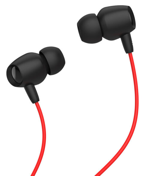 Celebrat earphones Fly-1 με μικρόφωνο 10mm 3.5mm 1.2m κόκκινα