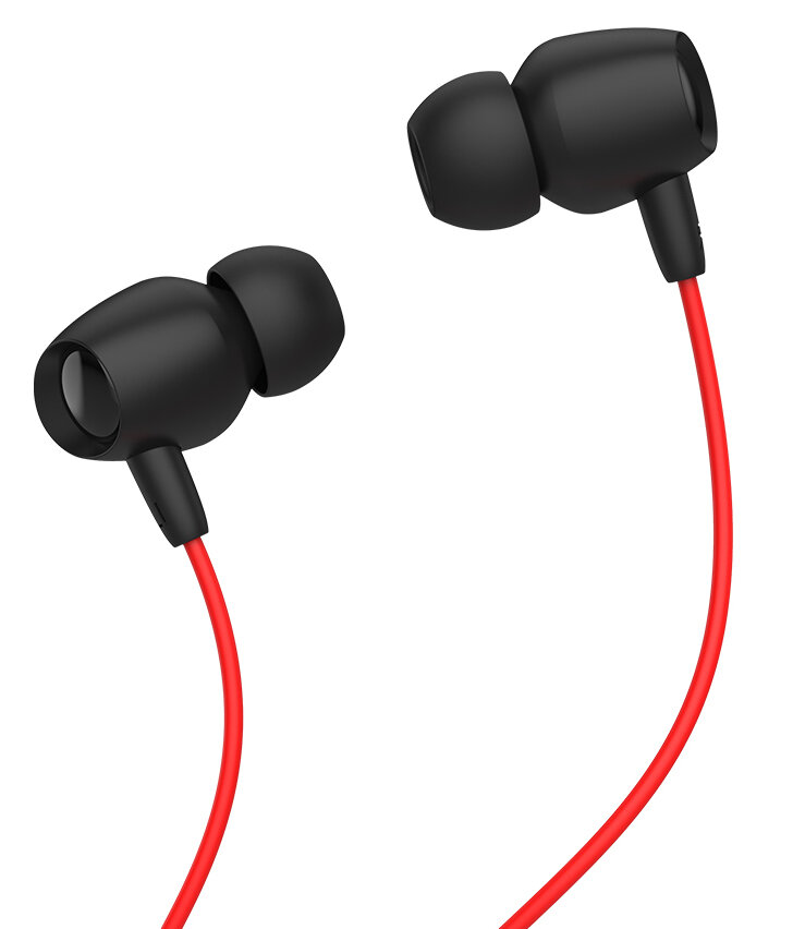 Celebrat earphones Fly-1 με μικρόφωνο 10mm 3.5mm 1.2m κόκκινα