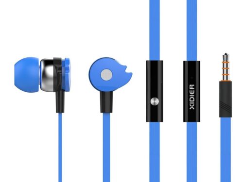 Celebrat Earphones με Mικρόφωνο 10mm 3.5mm 1.2m Flat Μπλε