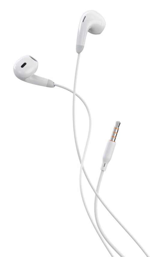Celebrat Earphones Με Μικρόφωνο G27 3.5mm Σύνδεση Φ14mm 1.2m Λευκό