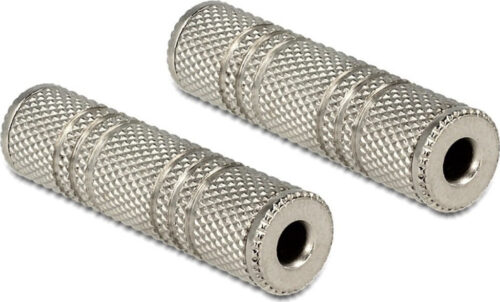 Delock Αντάπτορας από 3.5mm σε 3.5mm Μεταλλικός Ασημί / 65547