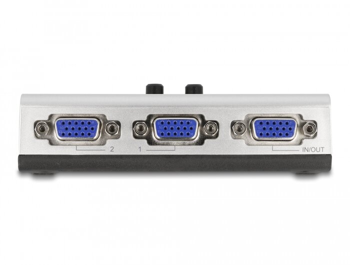 DeLock VGA Switch 2 Ports Bidirectional Full HD 1080p/60Hz Aσημί
