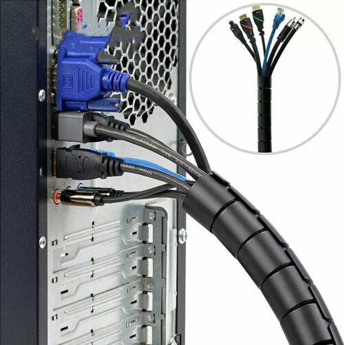 Powertech Δεματικό Καλωδίων Πλαστικό Φ20mm 2m Μαύρο