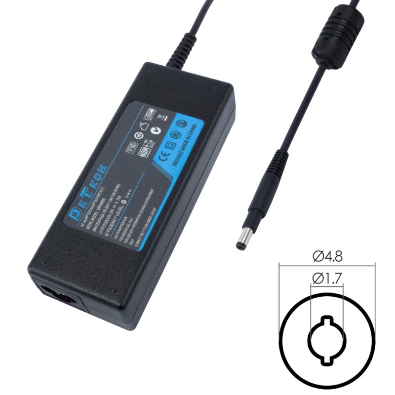 DeTech Τροφοδοτικό Ρεύματος για HP 65W 19.5V/3.33A 4.0*3.33 294