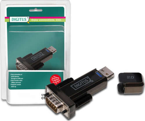 Digitus USB 2.0 to serial adapter + καλ. 0.8μ.
