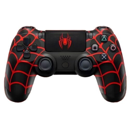 Doubleshock Ασύρματο Χειριστήριο για PS4 Spiderman Black