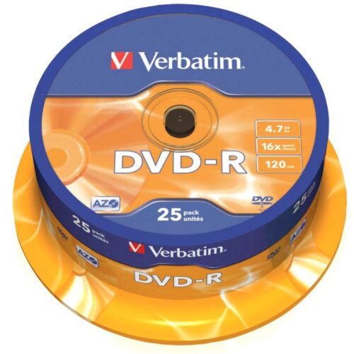 Dvd+R Verbatim 16X 25 Pack 4.7Gb