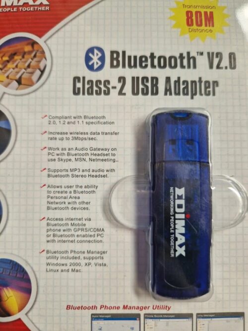 Edimax EBDGC2 CL2 Bluetooth Usb 2.0, 80m