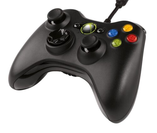 Ενσύρματο χειριστήριο με δόνηση για XBOX 360 / PC, Μαύρο, OEM