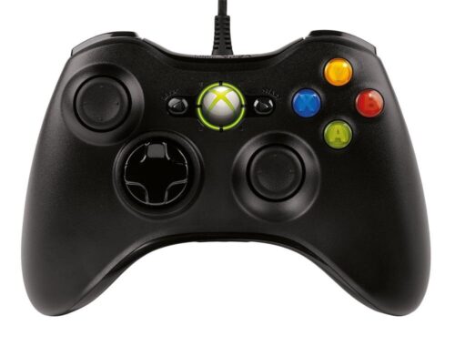 Ενσύρματο χειριστήριο με δόνηση για XBOX 360 / PC, Μαύρο, OEM