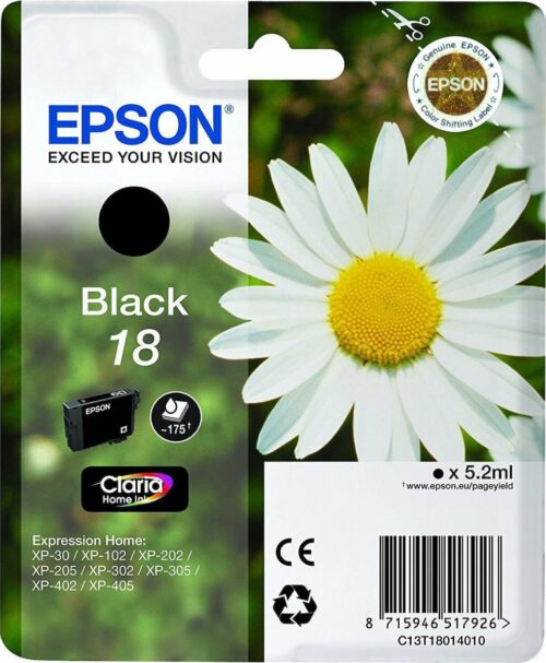Epson Ink Ultra Black Τ1801