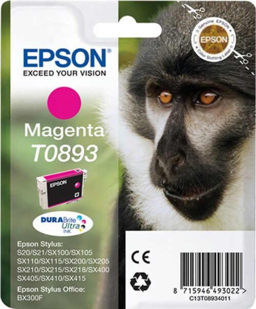 Epson T00893 Stylus S20 Magenta With Pigment Ink