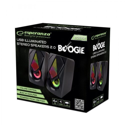 Esperanza Ηχείο 2.0 USB LED Rainbow Boogie