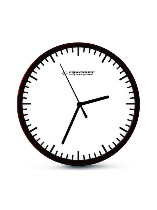 Esperanza Ρολόι Τοίχου Budapest 20cm Λευκό EHC010W