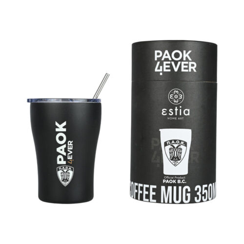 Estia Home Art Θερμός Coffee Mug Paok BC Edition 350ml