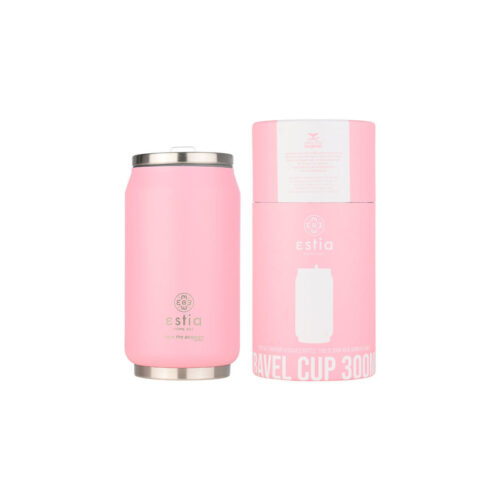 Estia Home Art Θερμός Travel Cup Save The Aegean 300ml Blossom Rose