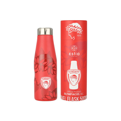 Estia Home Art Θερμός Travel Flask Olympiacos BC Edition 500ml