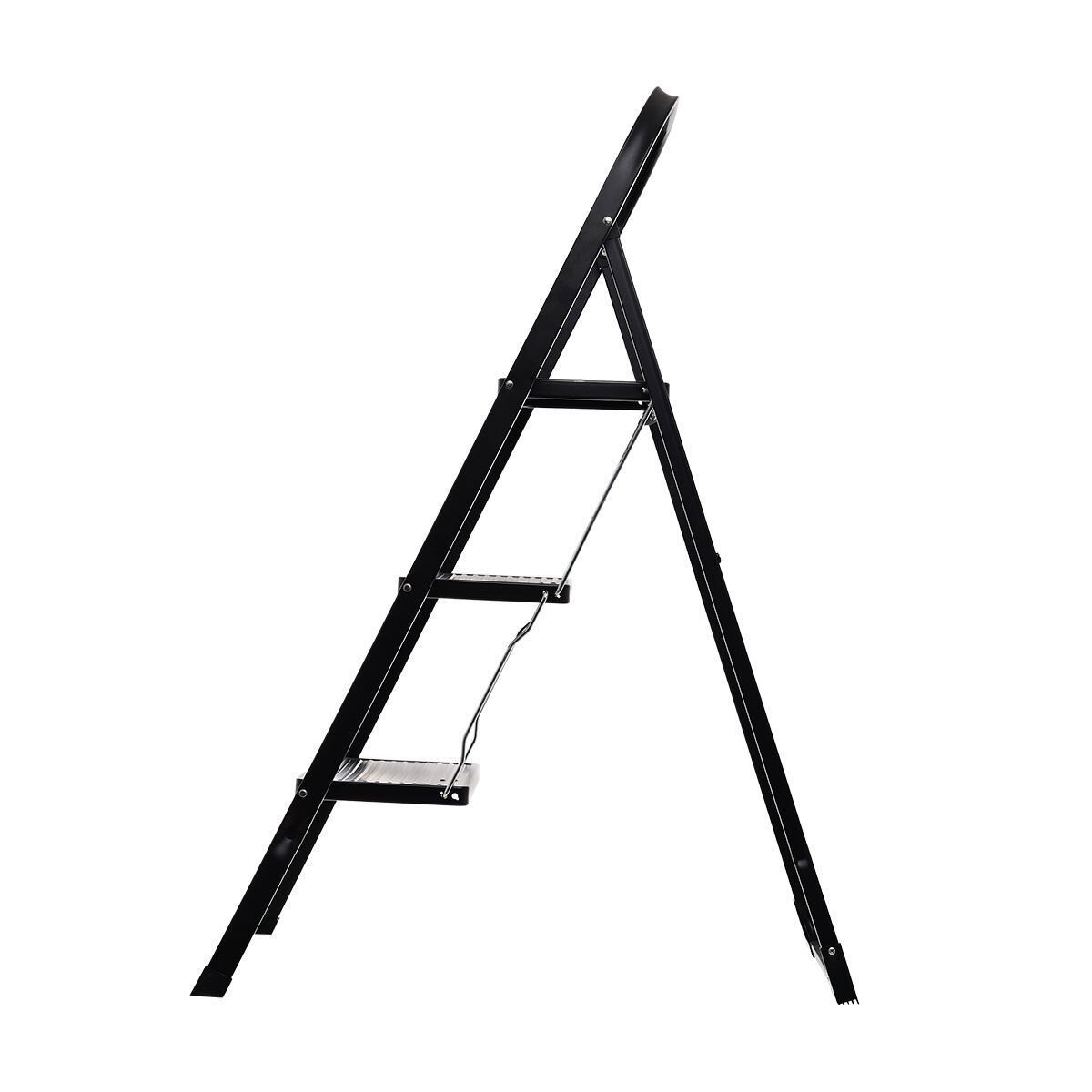 ESTIA Σκαλοσκαμπο Neo Black Με 3 Σκαλια 46x71x105cm