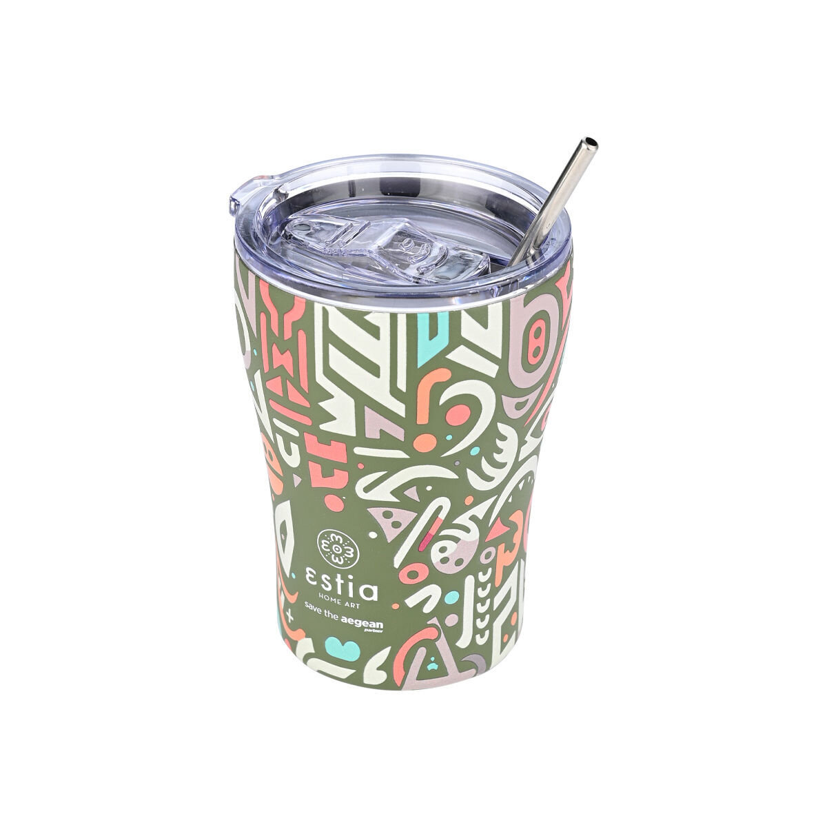 ESTIA Θερμος Coffee Mug Save The Aegean 350ml Geovivid