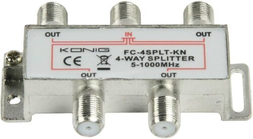 Fc-4split-Kn Tv Splitter 4 Way Metal