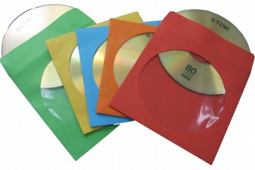 Fellowes CD/DVD Paper Envelopes Coloured 50τεμ.