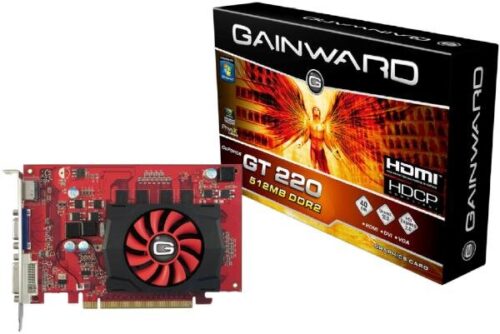 Gainward Gt220/512Mb Ddr2 91541 Pcie16X Vga-Dvi Ss-Fan Gr