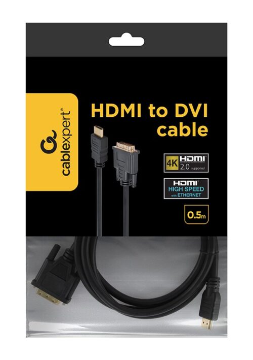 Gembird Καλώδιο Hdmi Σε Dvi 18+1 Gold C 5m
