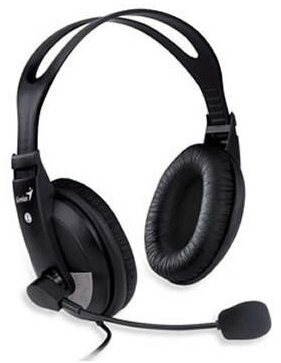 Genius Headphones WITH/Mic Adjustable Length HS500X
