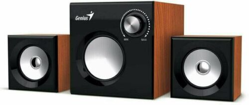Genius Speakers 2way 2.1 22w Black Wooden Sub