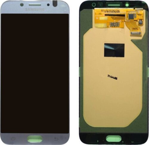 Γνήσια Οθόνη LCD με Μηχανισμό Αφής για Samsung Galaxy J7 2017 J730F - Χρώμα: Ασημί