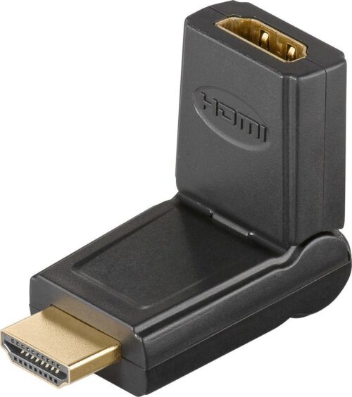 Goobay Αντάπτορας HDMI 180° Περιστρεφόμενος 4K/60Hz Μαύρος / 51721