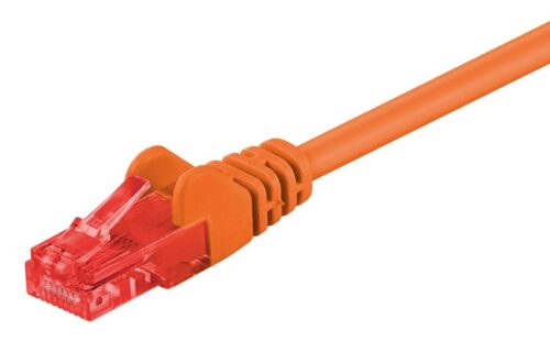 Goobay Καλώδιο Δικτύου 95262 Cat 6 U Utp Cca 250MHz 1m Πορτοκαλί