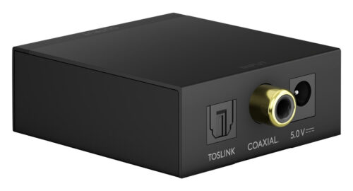 Goobay Μετατροπέας ήχου Coaxial/Toslink σε 2x RCA μαύρος