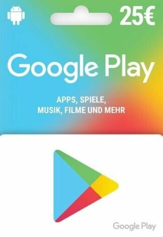 Google Play Gift Card 25 Euro