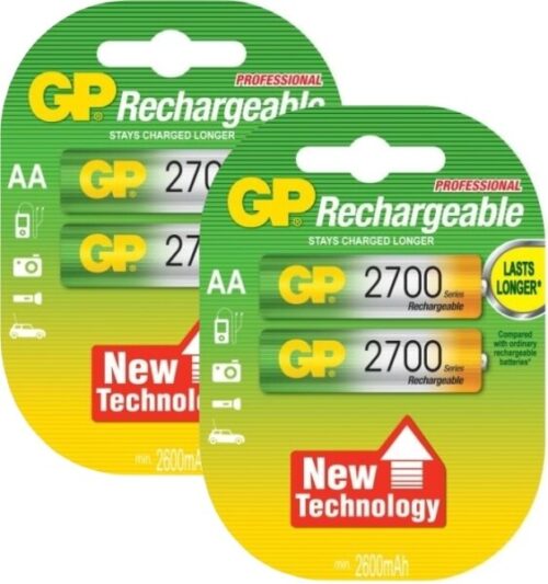 GP 4 Επαναφορτιζόμενες Aa 2700mAh NiMh