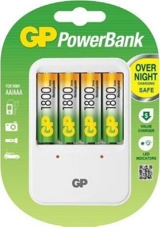 GP Φορτιστής 420 + 4 ΜΠΑΤ. 1800mAh