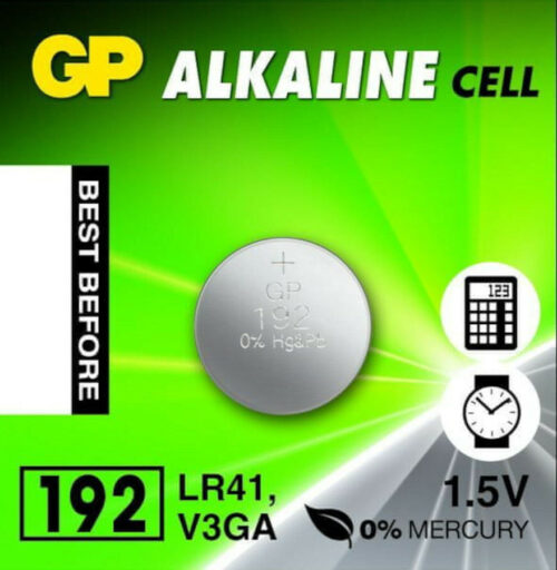 GP Μπαταρία Αλκαλική 24mAh Κουμπί 1,5V / LR41 V3GA