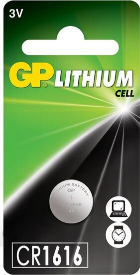 GP Μπαταρία Λιθίου CR1616 3V 55mAh