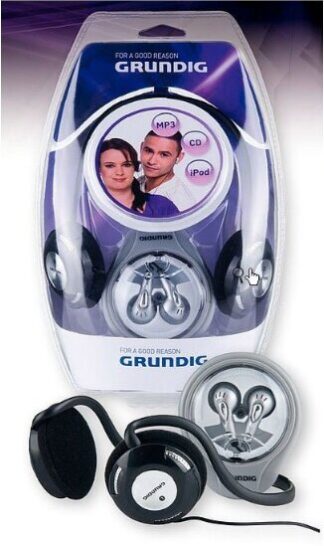 Grundig Neckband Stereo Headphones 2 In 1 Combo 3,5mm