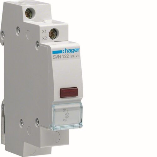 Hager Ενδεικτικό Ράγας Led Κόκκινο 230v