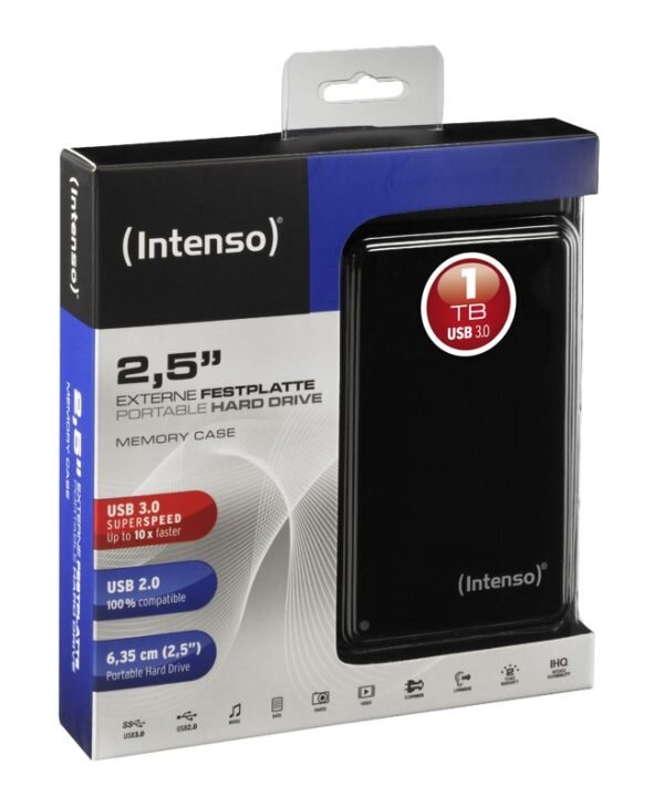 Hdd Ext. 1Tb Intenso Black Case 2.5'' Usb 3.0