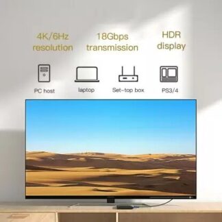 HDTV Καλώδιο HDMI Αρσενικό σε HDMI Αρσενικό Υψηλή Ταχύτητα 4K 2m