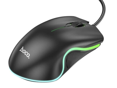 Hoco Ποντίκι ενσύρματο Gaming GM19 RGB Μαύρο