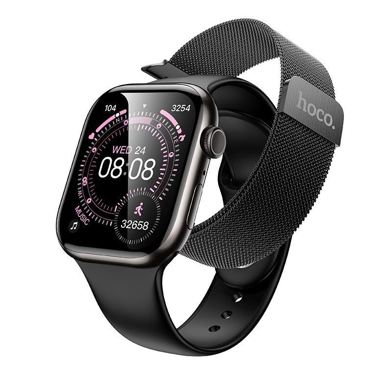 Hoco Y42 Smartwatch Call Version Μαύρο