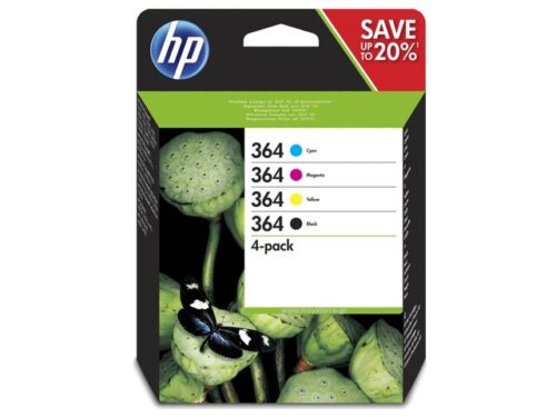 Hp 364 Crtr Combo Pack Black Yellow Cyan Magenta