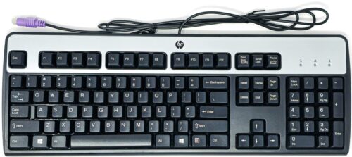 HP Keyboard Black Silver PS/2