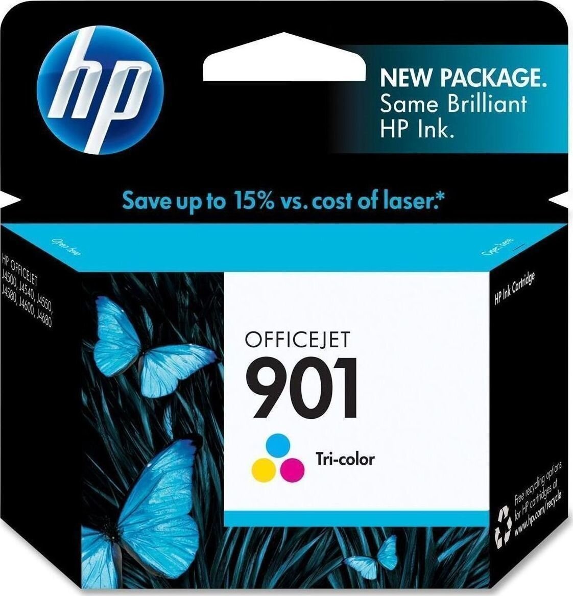 HP No 901 Tri-Color C-M-Y 9ML