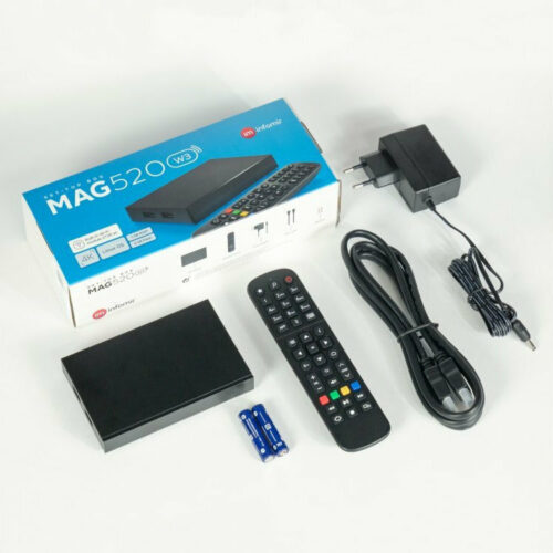 Infomir TV Box MAG520w3 4K UHD WiFi USB 3.0 1GB RAM Black
