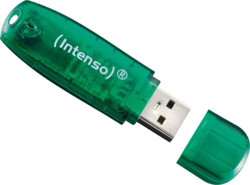Intenso USB 2.0 Stick 8GB Rainbow Line Green