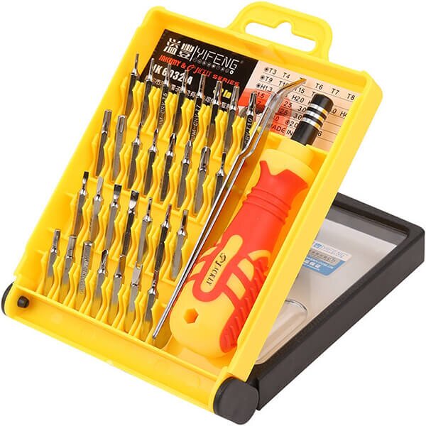 Jackly Set Κατσαβιδια 32τεμ Με Ανταλλακτικα Μυτες
